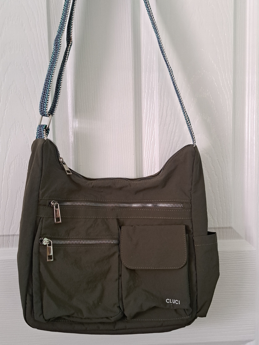 Cluci Olive Green Crossbody Bag